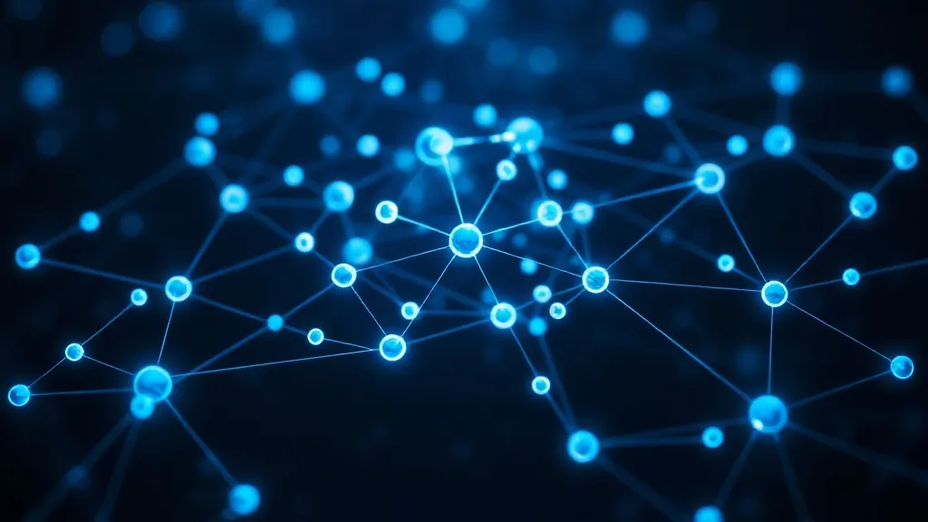 A technical visualization of a neural network architecture w